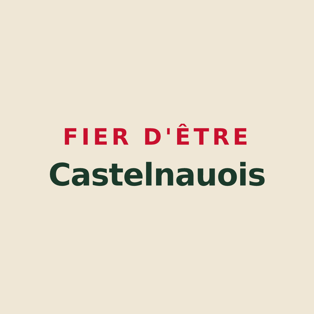Tote bag « Fier d'être Castelnauois » — design pour Castelnau-de-Mandailles