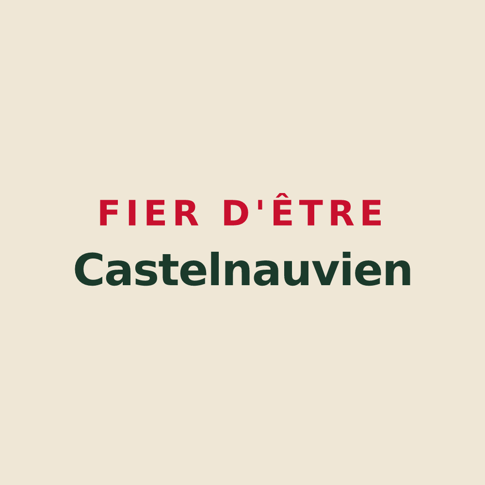 Tote bag « Fier d'être Castelnauvien » — design pour Castelnau-le-Lez