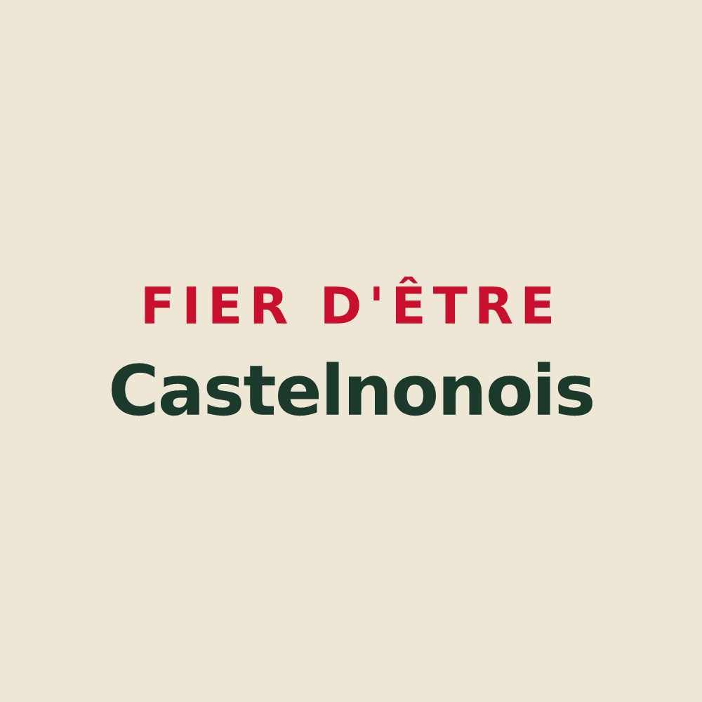 Tote bag « Fier d'être Castelnonois » — design pour Castelnau-sur-l'Auvignon