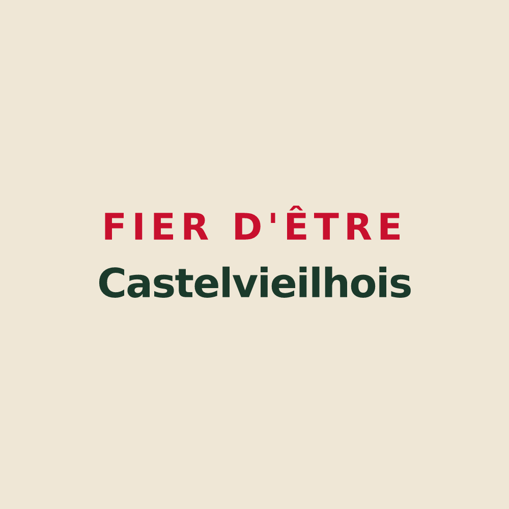 Tote bag « Fier d'être Castelvieilhois » — design pour Castelvieilh