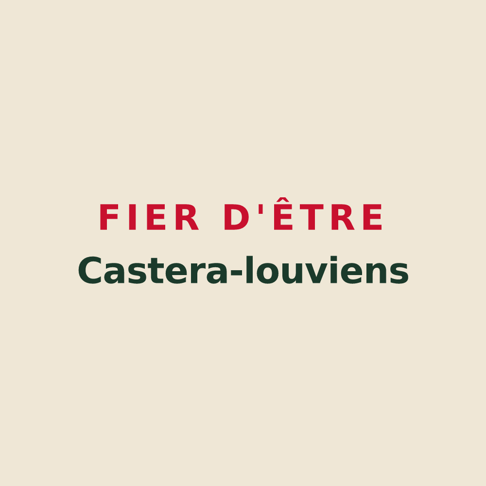 Tote bag « Fier d'être Castera-louviens » — design pour Castéra-Lou