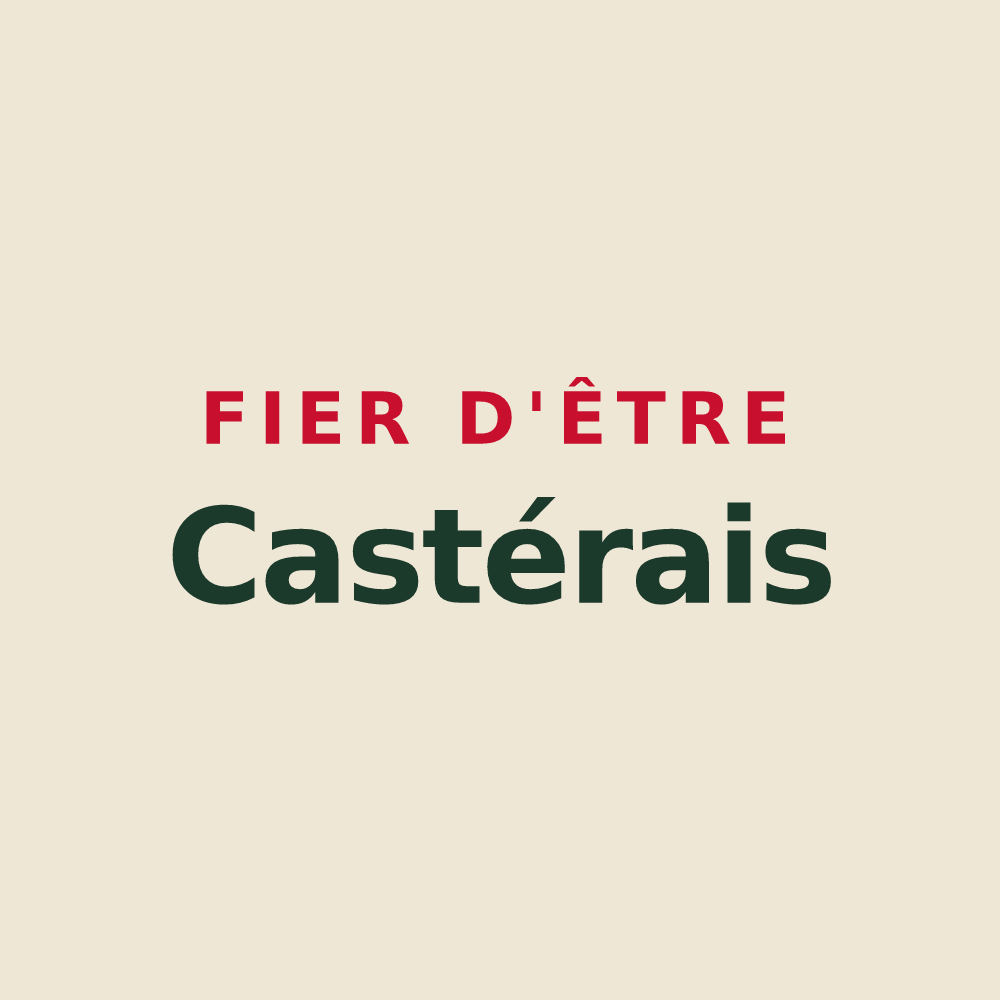 Tote bag « Fier d'être Castérais » — design pour Castéra-Loubix