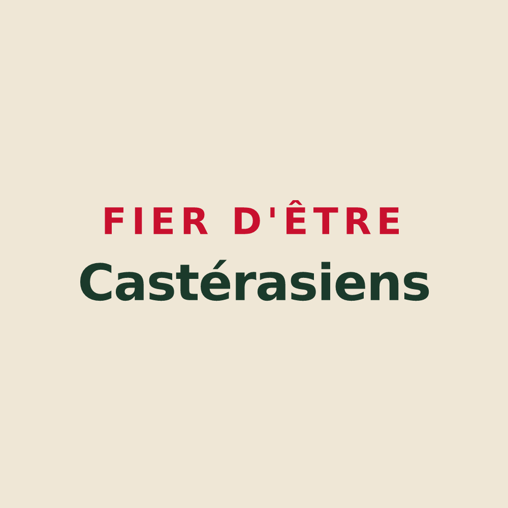 Tote bag « Fier d'être Castérasiens » — design pour Castéras