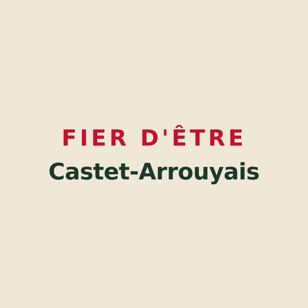 Tote bag « Fier d'être Castet-Arrouyais » — design pour Castet-Arrouy