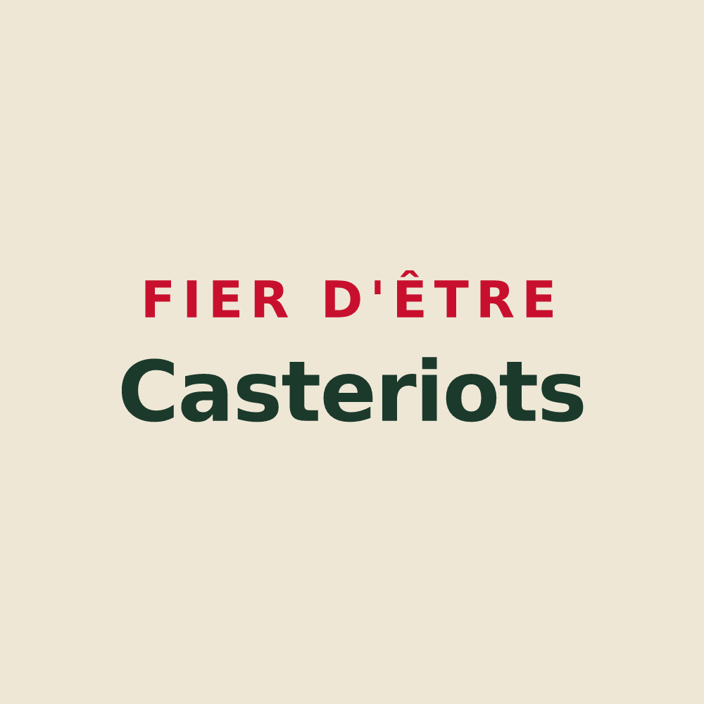 Tote bag « Fier d'être Casteriots » — design pour Castets et Castillon