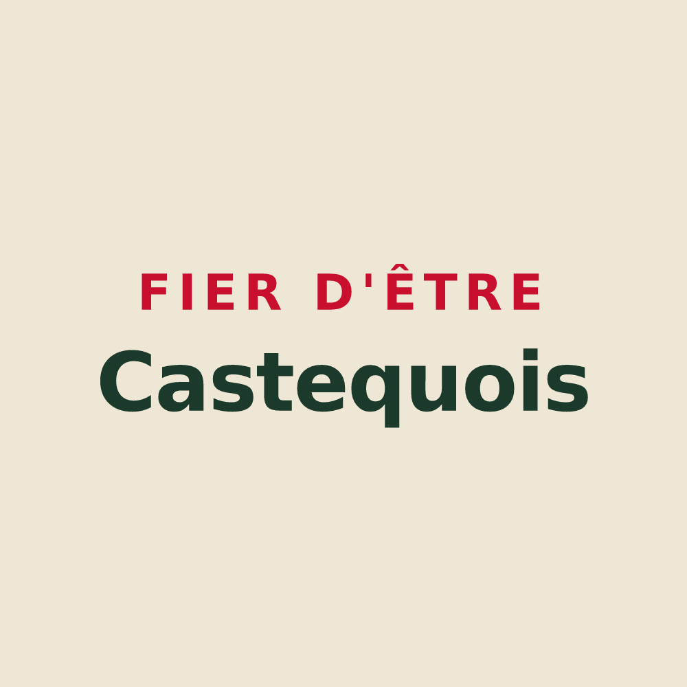 Tote bag « Fier d'être Castequois » — design pour Castex