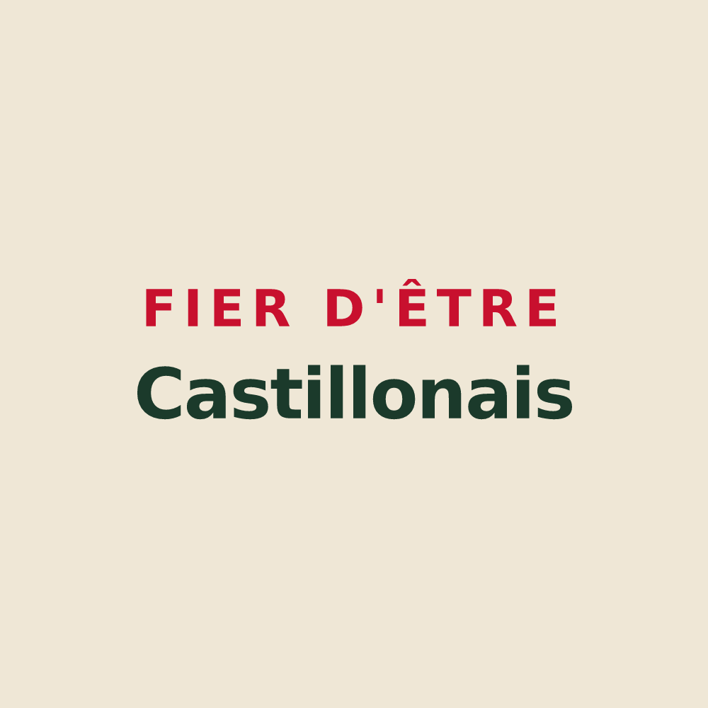 Tote bag « Fier d'être Castillonais » — design pour Castillon