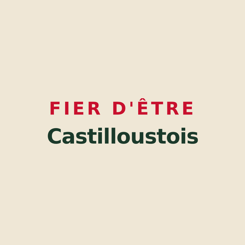 Tote bag « Fier d'être Castilloustois » — design pour Castillon-de-Larboust