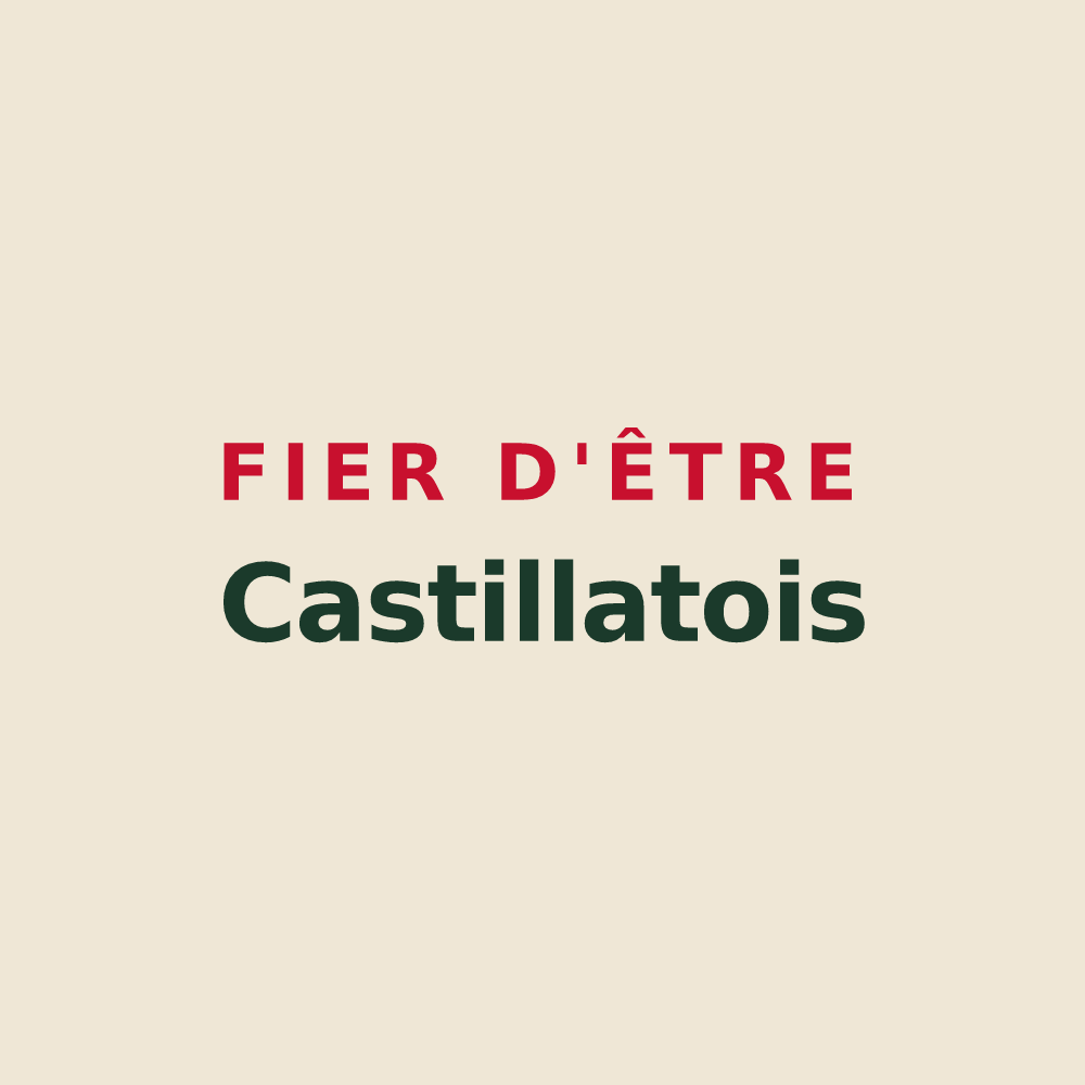 Tote bag « Fier d'être Castillatois » — design pour Castillon-Debats