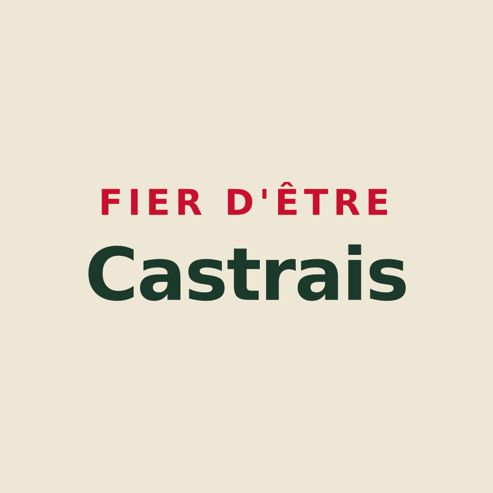 Tote bag « Fier d'être Castrais » — design pour Castres-Gironde
