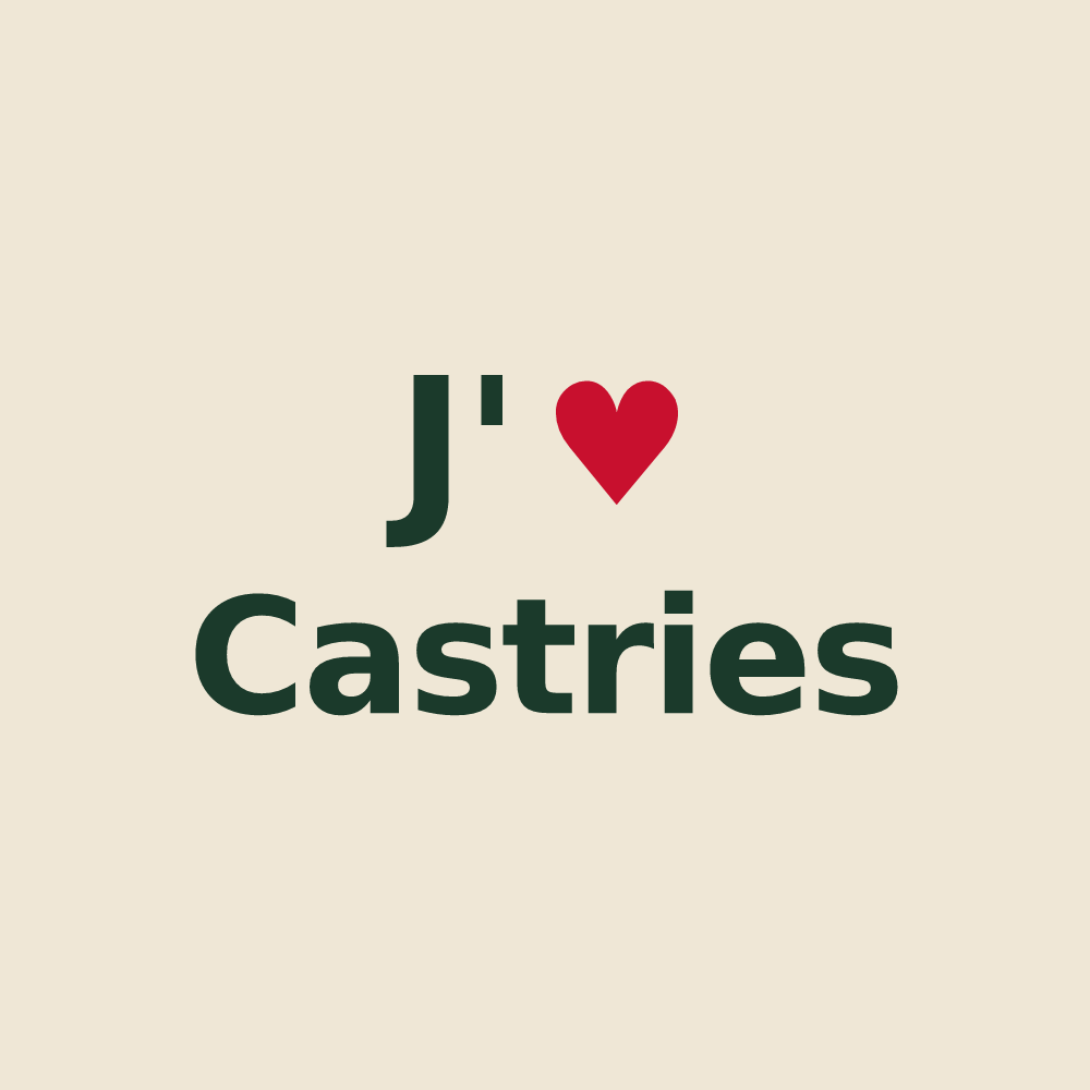 Tote bag personnalisé Castries — design J'aime Castries