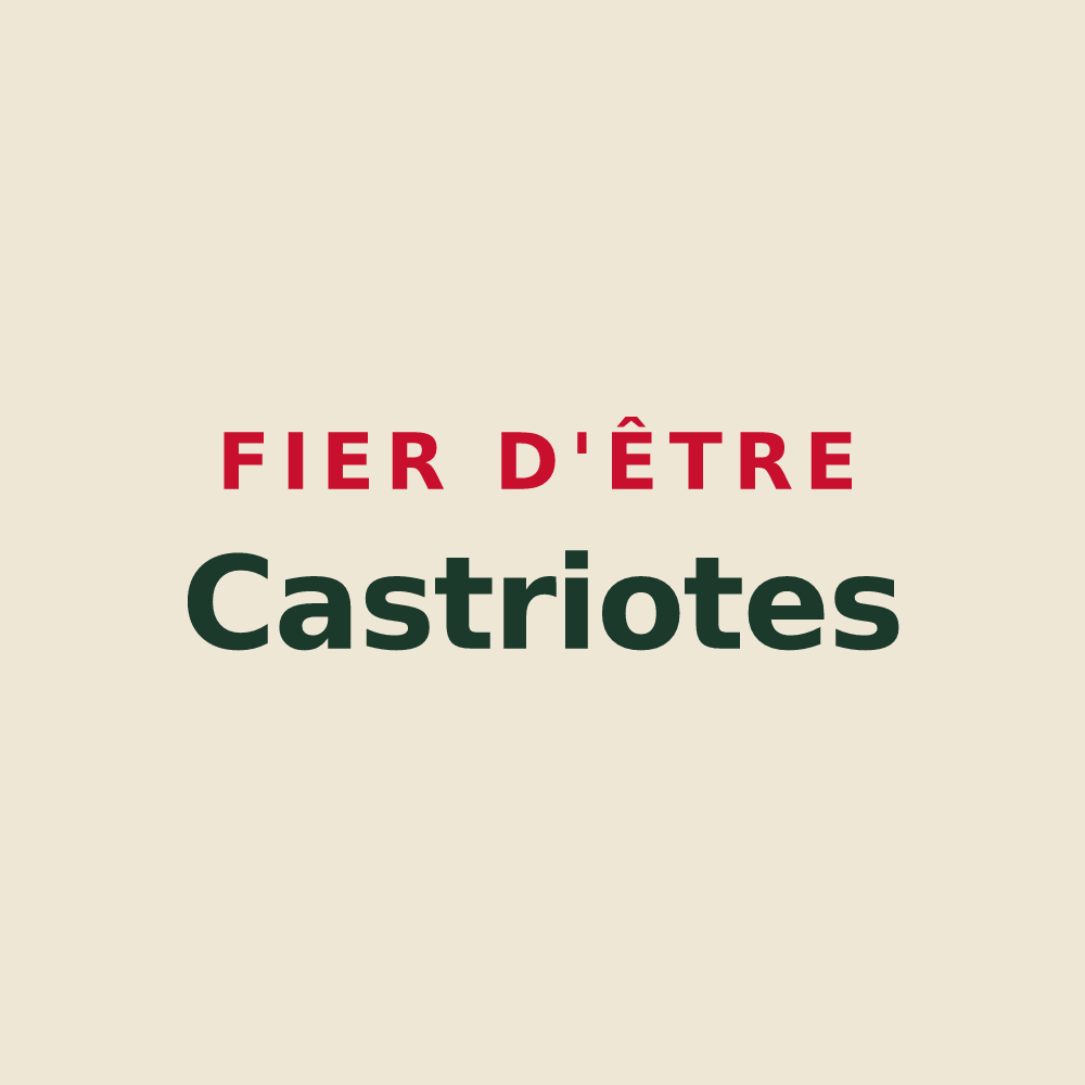 Tote bag « Fier d'être Castriotes » — design pour Castries