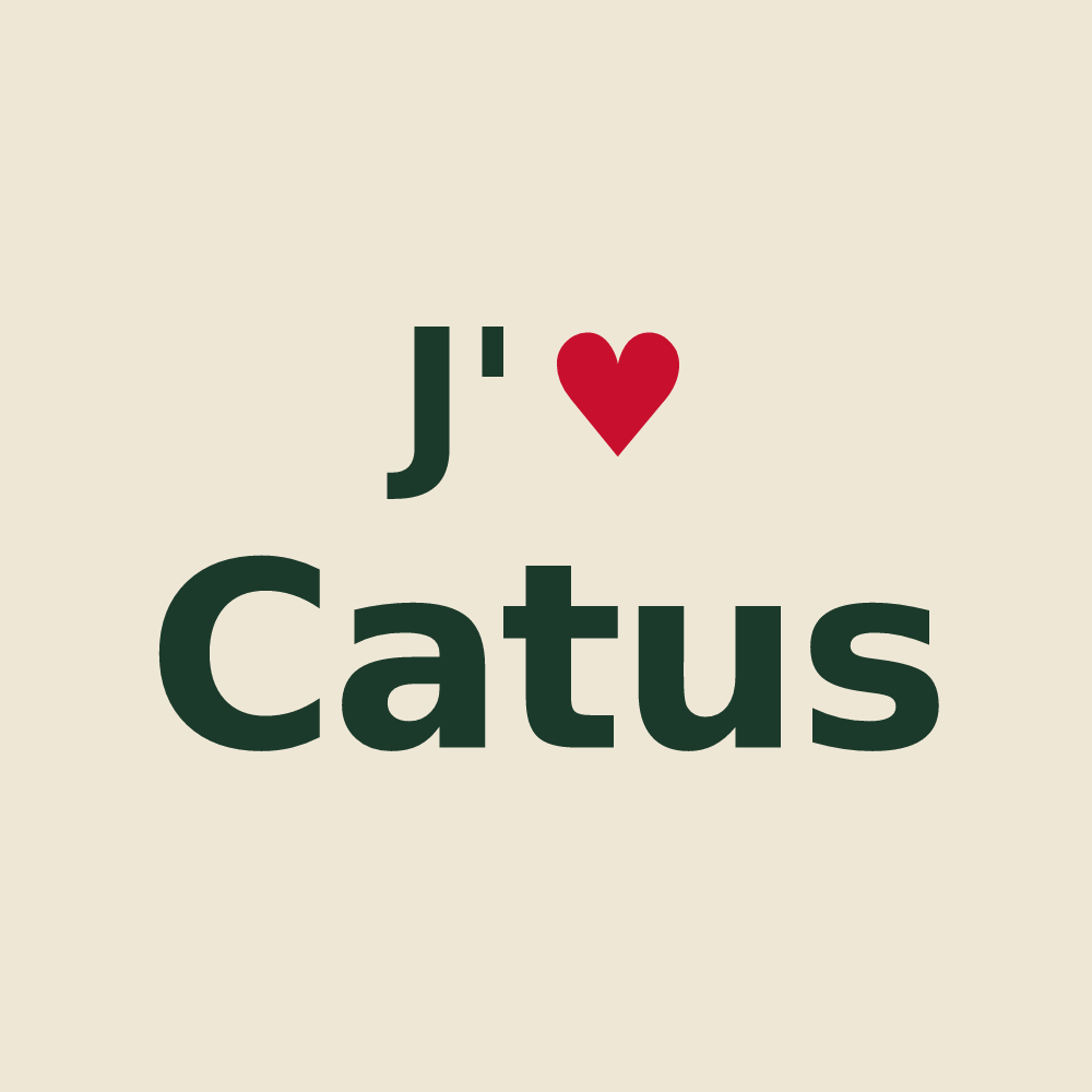 Tote bag personnalisé Catus — design J'aime Catus