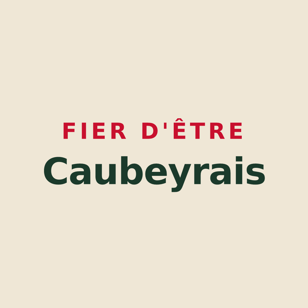 Tote bag « Fier d'être Caubeyrais » — design pour Caubeyres