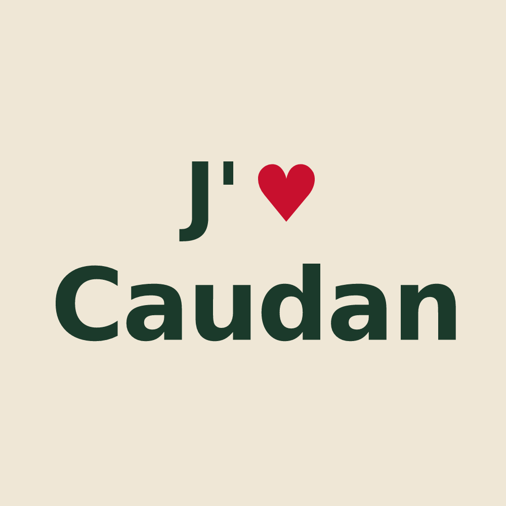 Tote bag personnalisé Caudan — design J'aime Caudan