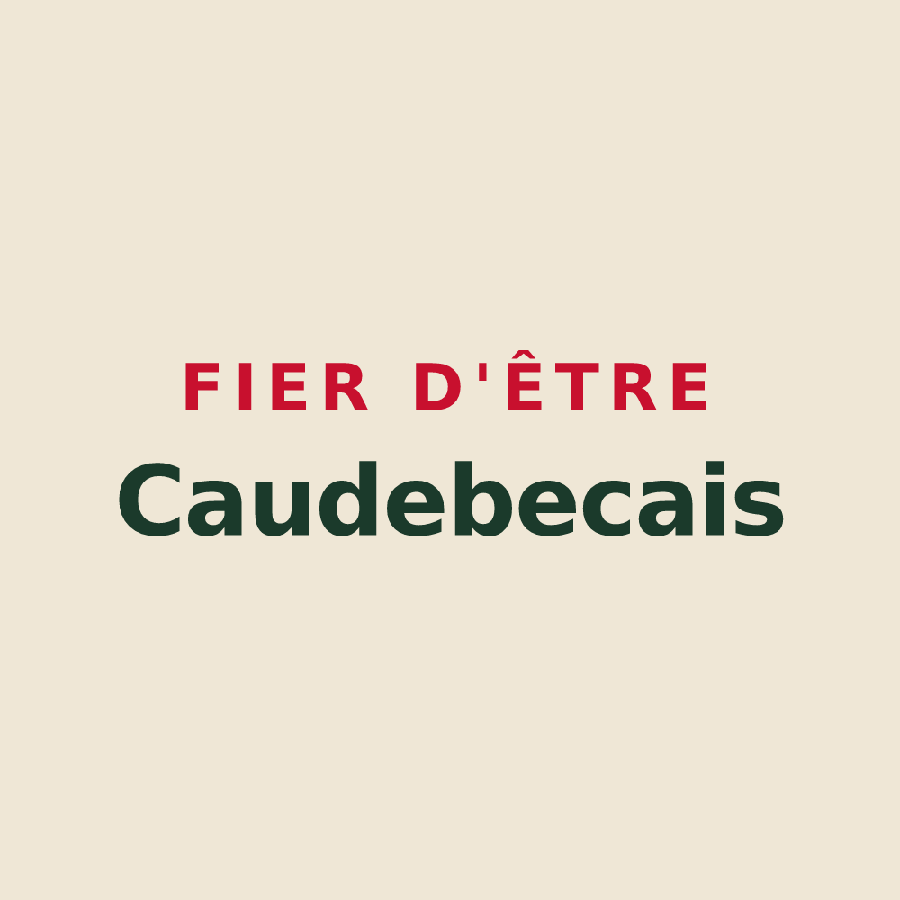 Tote bag « Fier d'être Caudebecais » — design pour Caudebec-lès-Elbeuf