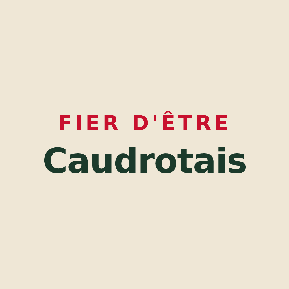 Tote bag « Fier d'être Caudrotais » — design pour Caudrot