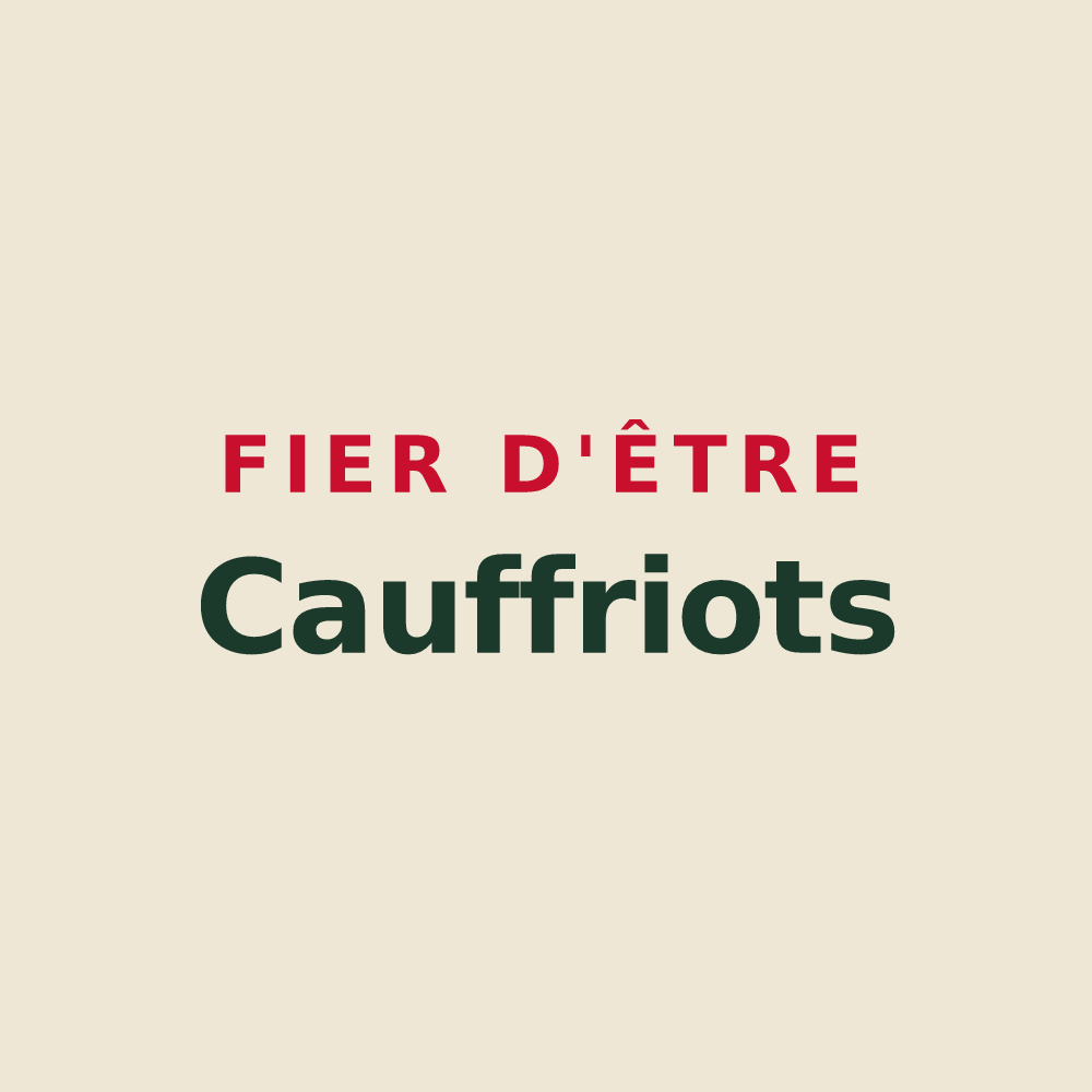 Tote bag « Fier d'être Cauffriots » — design pour Cauffry