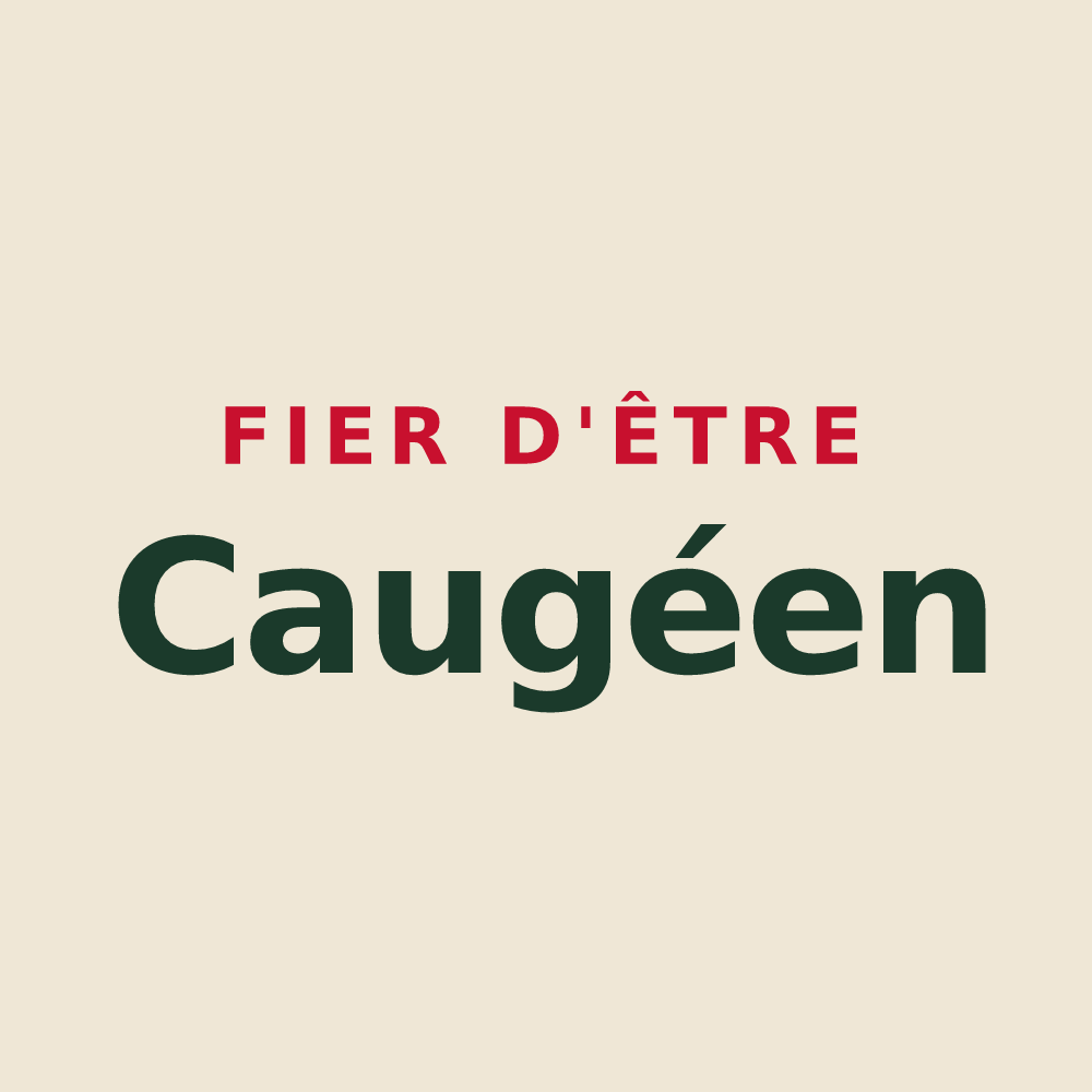 Tote bag « Fier d'être Caugéen » — design pour Caugé