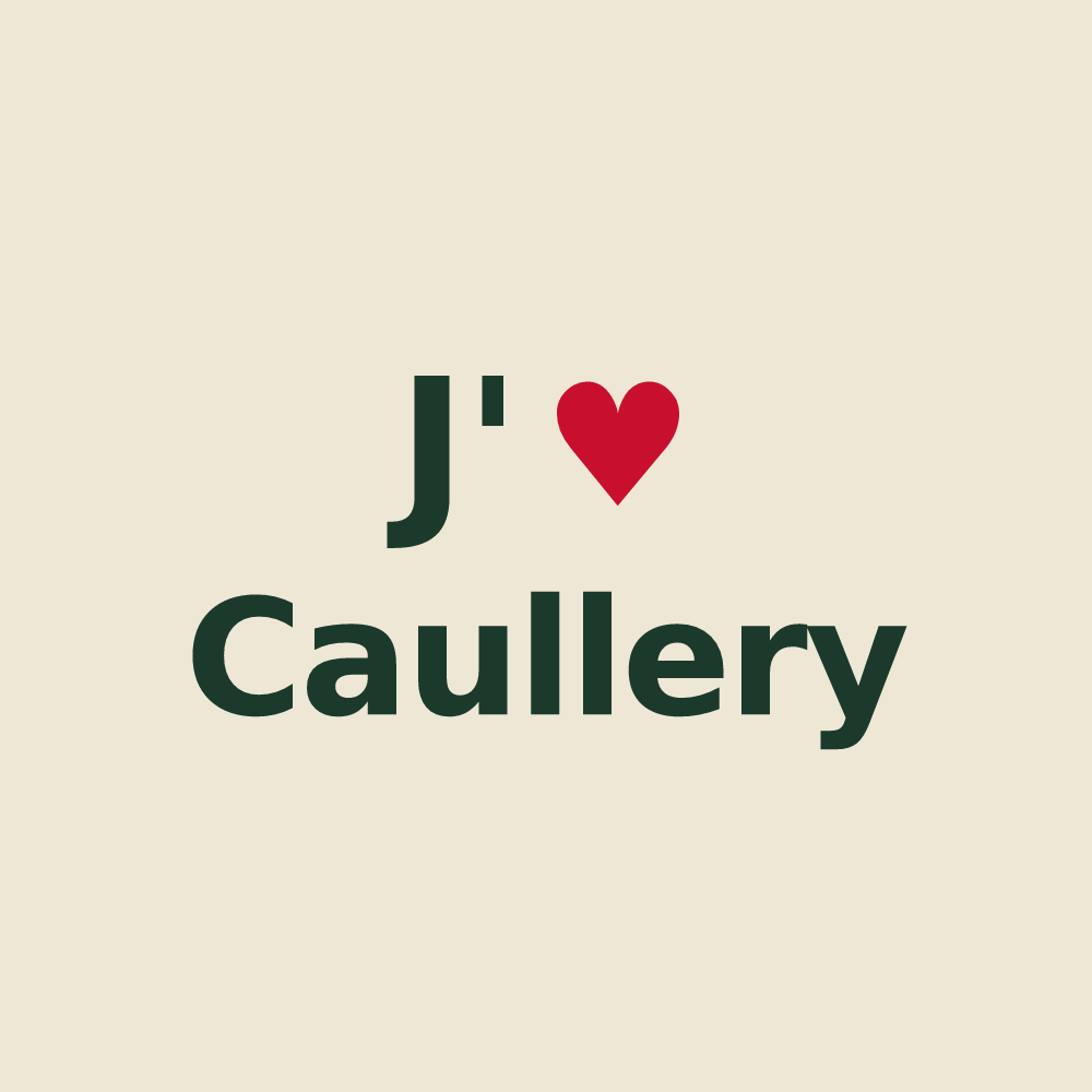 Tote bag personnalisé Caullery — design J'aime Caullery
