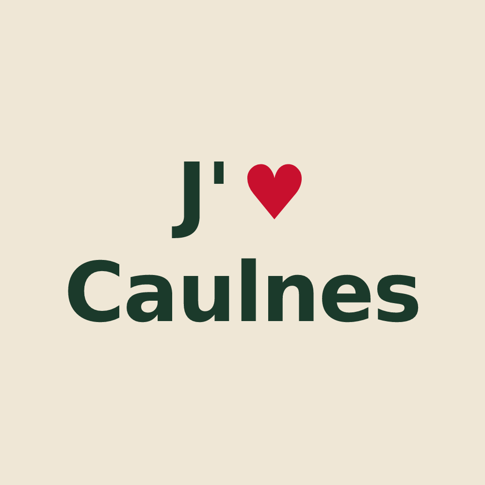 Tote bag personnalisé Caulnes — design J'aime Caulnes