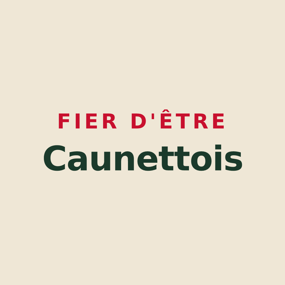 Tote bag « Fier d'être Caunettois » — design pour Caunette-sur-Lauquet
