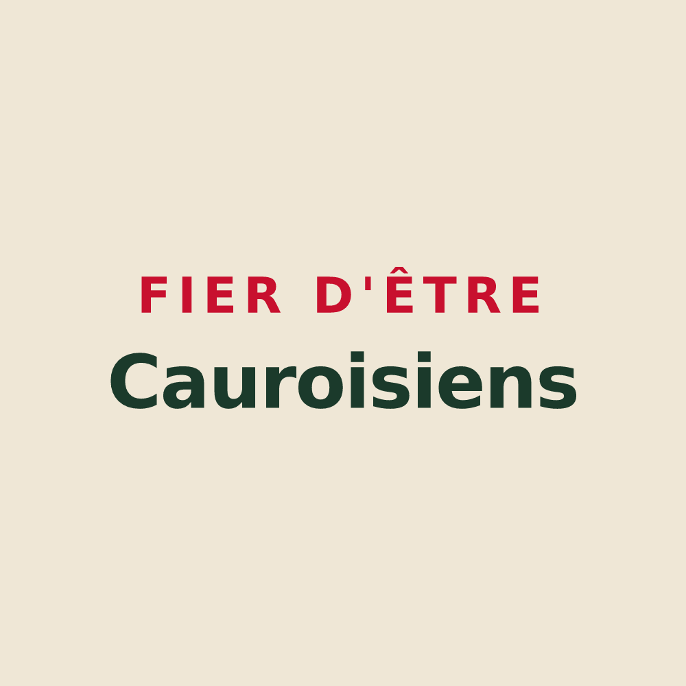Tote bag « Fier d'être Cauroisiens » — design pour Cauroir