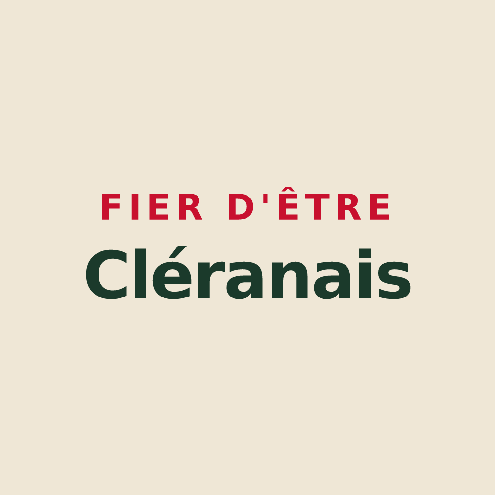 Tote bag « Fier d'être Cléranais » — design pour Cause-de-Clérans