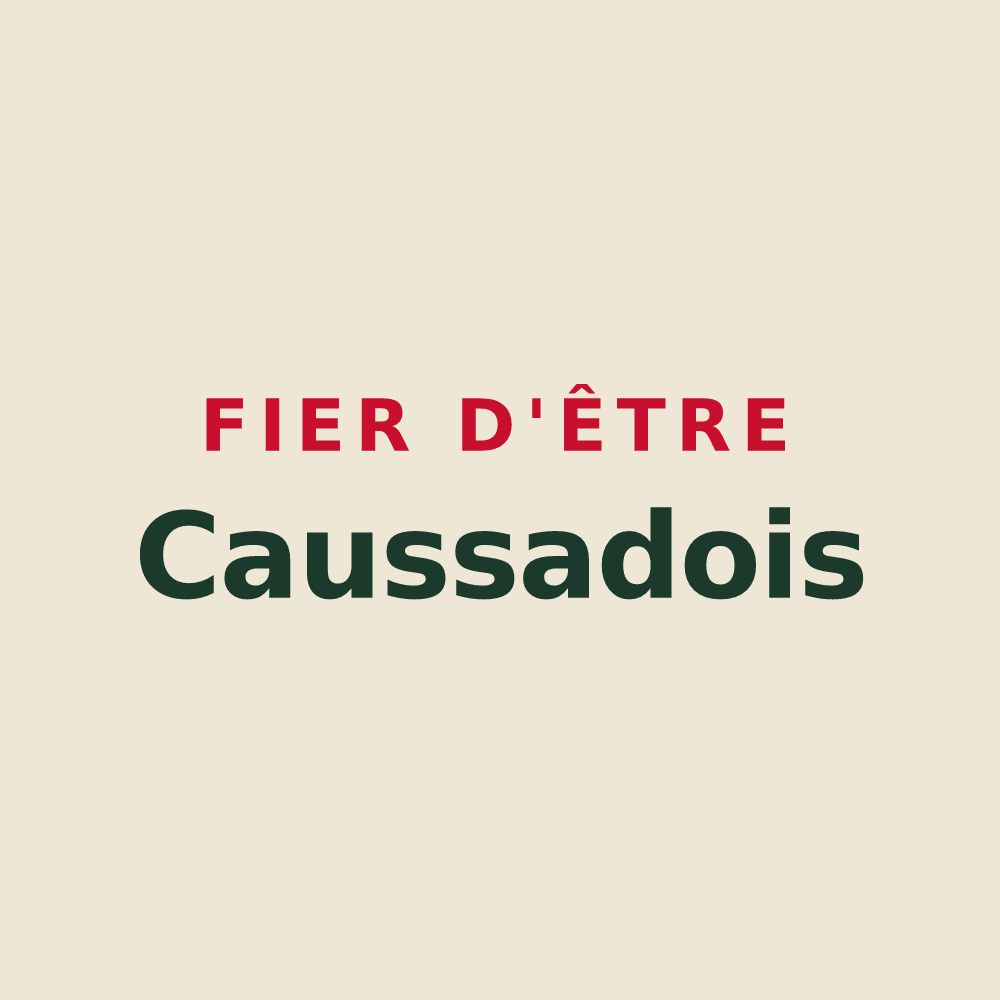 Tote bag « Fier d'être Caussadois » — design pour Caussade-Rivière