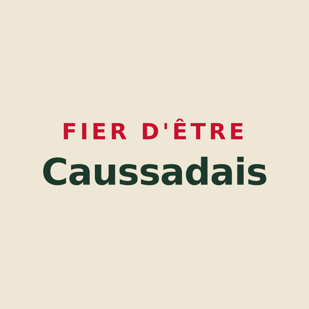 Tote bag « Fier d'être Caussadais » — design pour Caussade