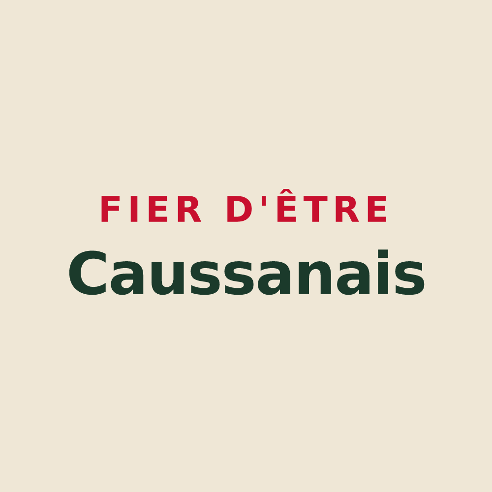 Tote bag « Fier d'être Caussanais » — design pour Causses-et-Veyran
