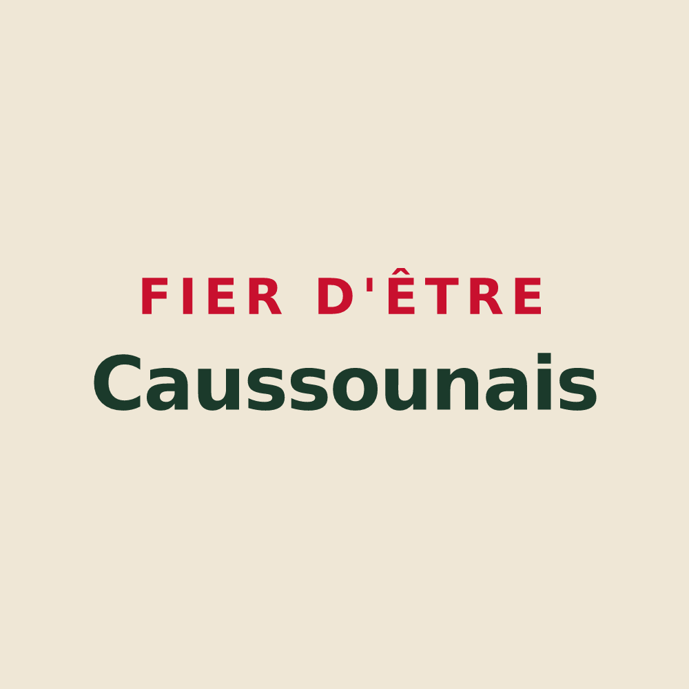Tote bag « Fier d'être Caussounais » — design pour Caussou