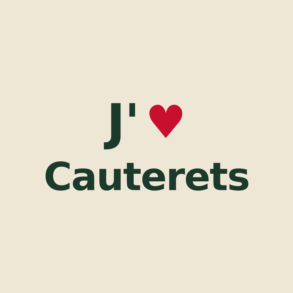 Tote bag personnalisé Cauterets — design J'aime Cauterets