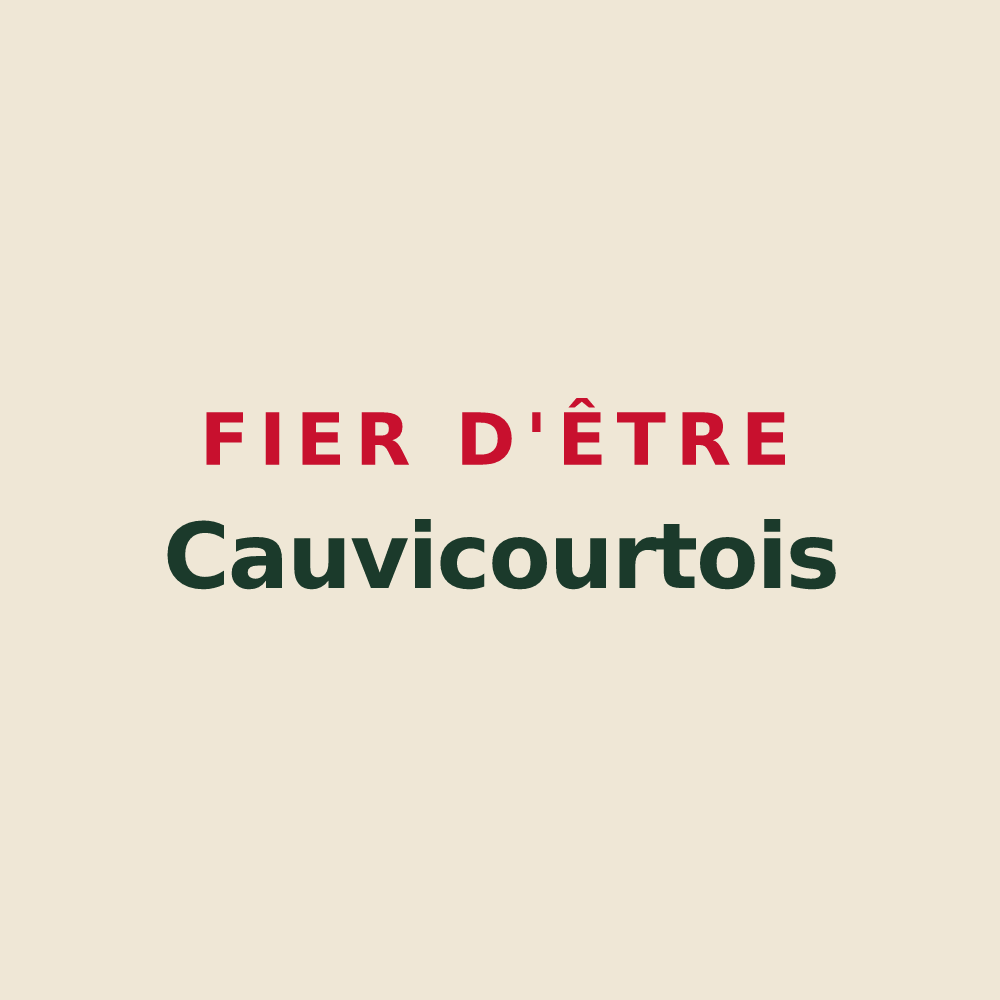 Tote bag « Fier d'être Cauvicourtois » — design pour Cauvicourt