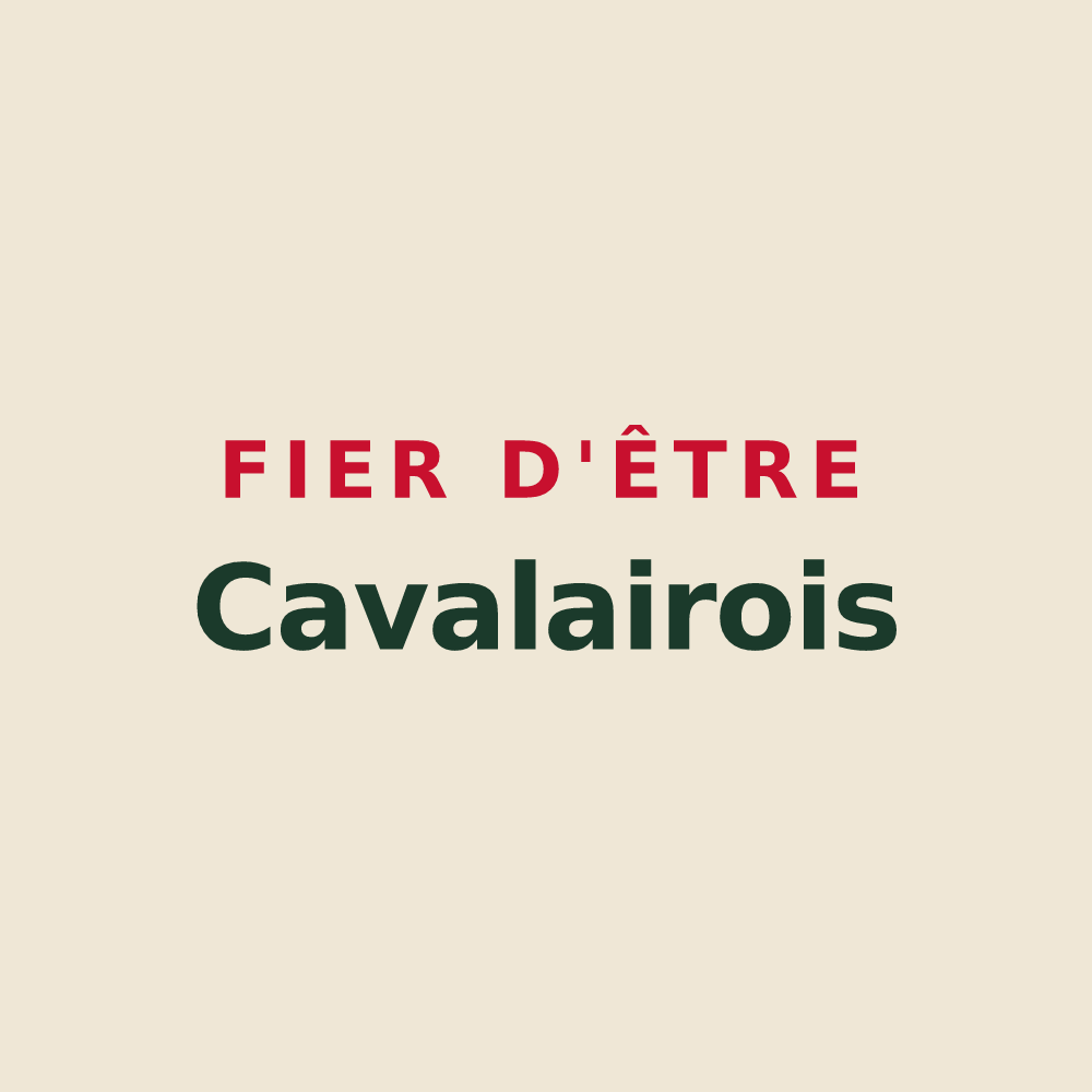 Tote bag « Fier d'être Cavalairois » — design pour Cavalaire-sur-Mer