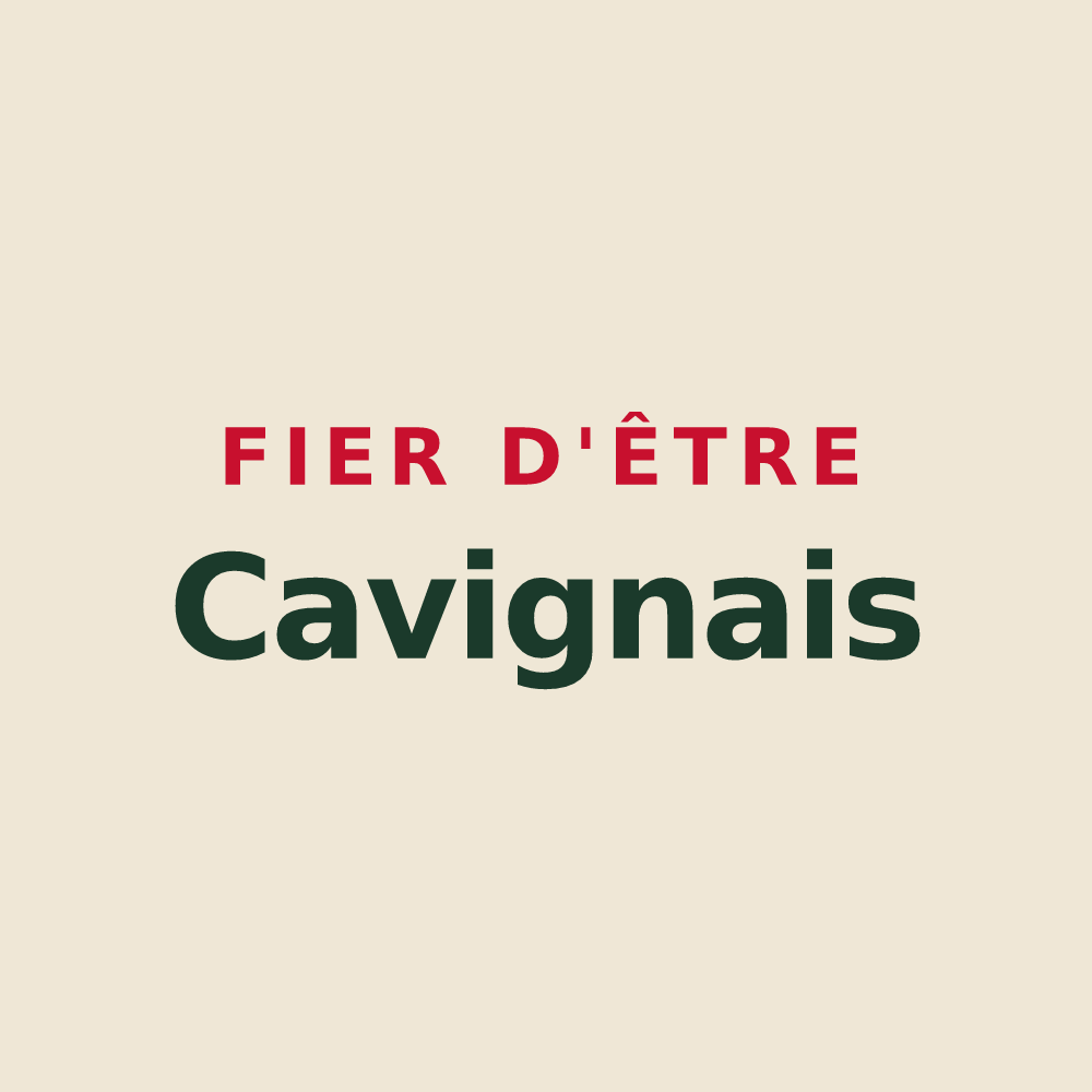 Tote bag « Fier d'être Cavignais » — design pour Cavigny