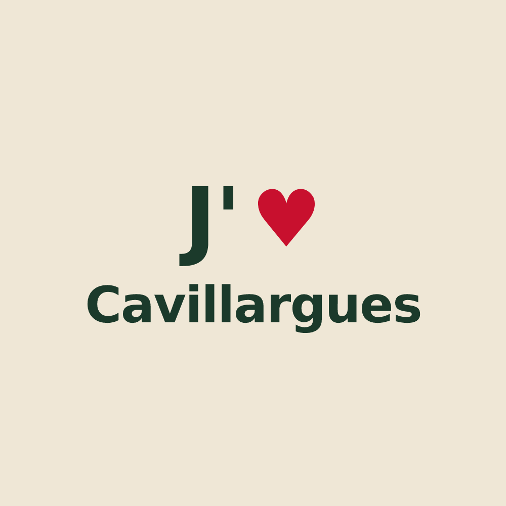 Tote bag personnalisé Cavillargues — design J'aime Cavillargues