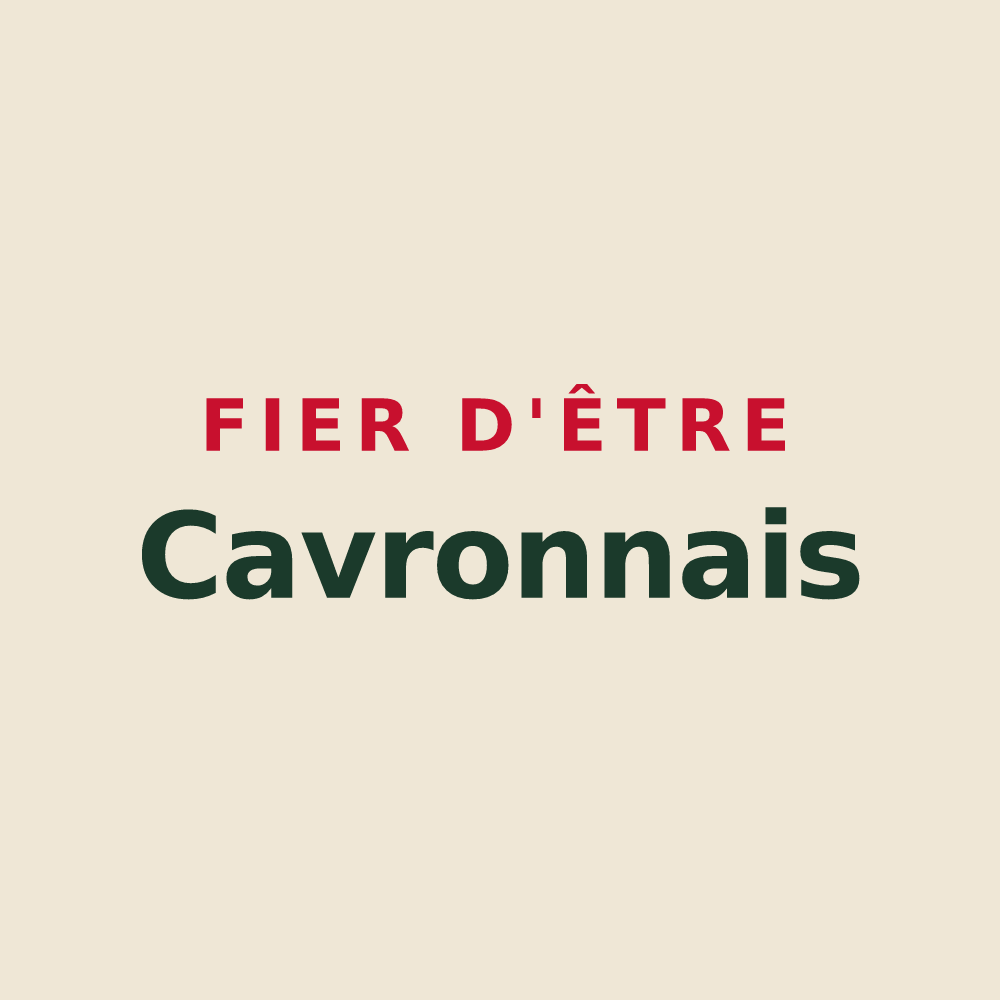 Tote bag « Fier d'être Cavronnais » — design pour Cavron-Saint-Martin