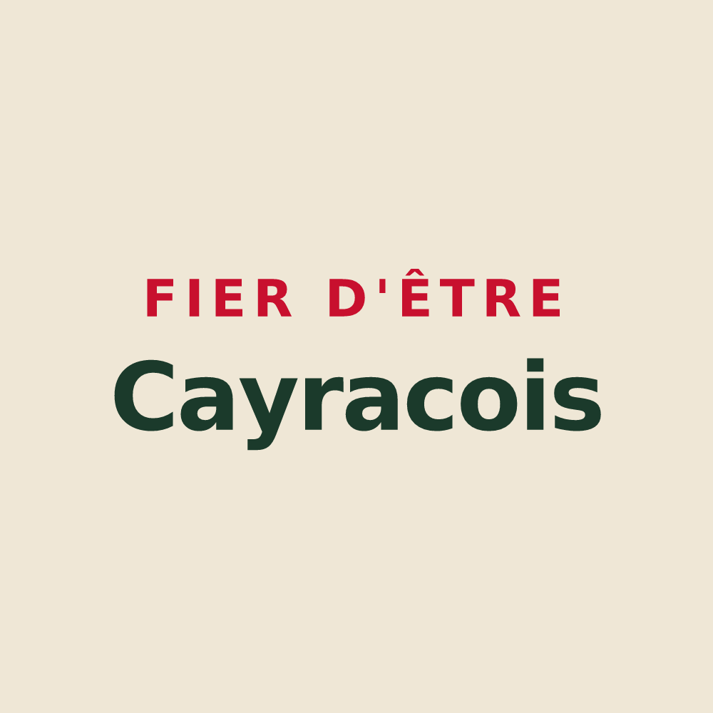 Tote bag « Fier d'être Cayracois » — design pour Cayrac