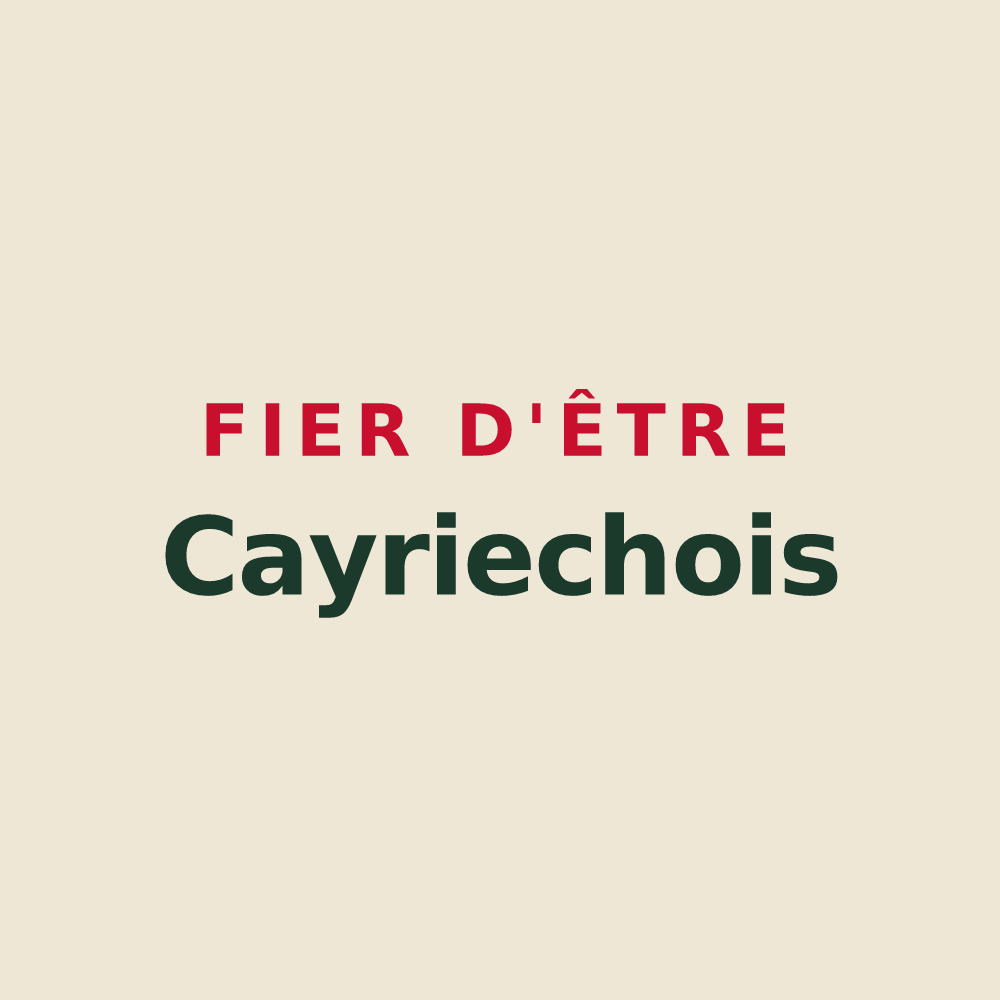 Tote bag « Fier d'être Cayriechois » — design pour Cayriech
