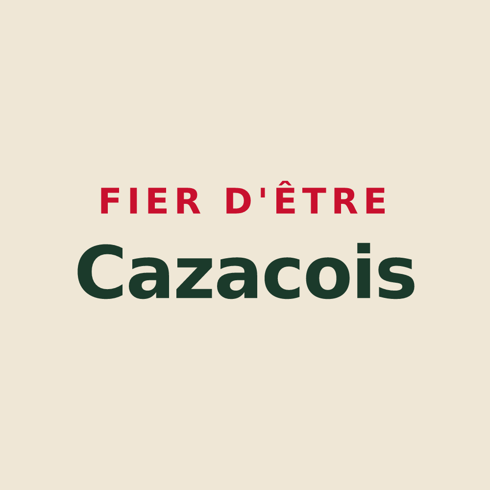 Tote bag « Fier d'être Cazacois » — design pour Cazac