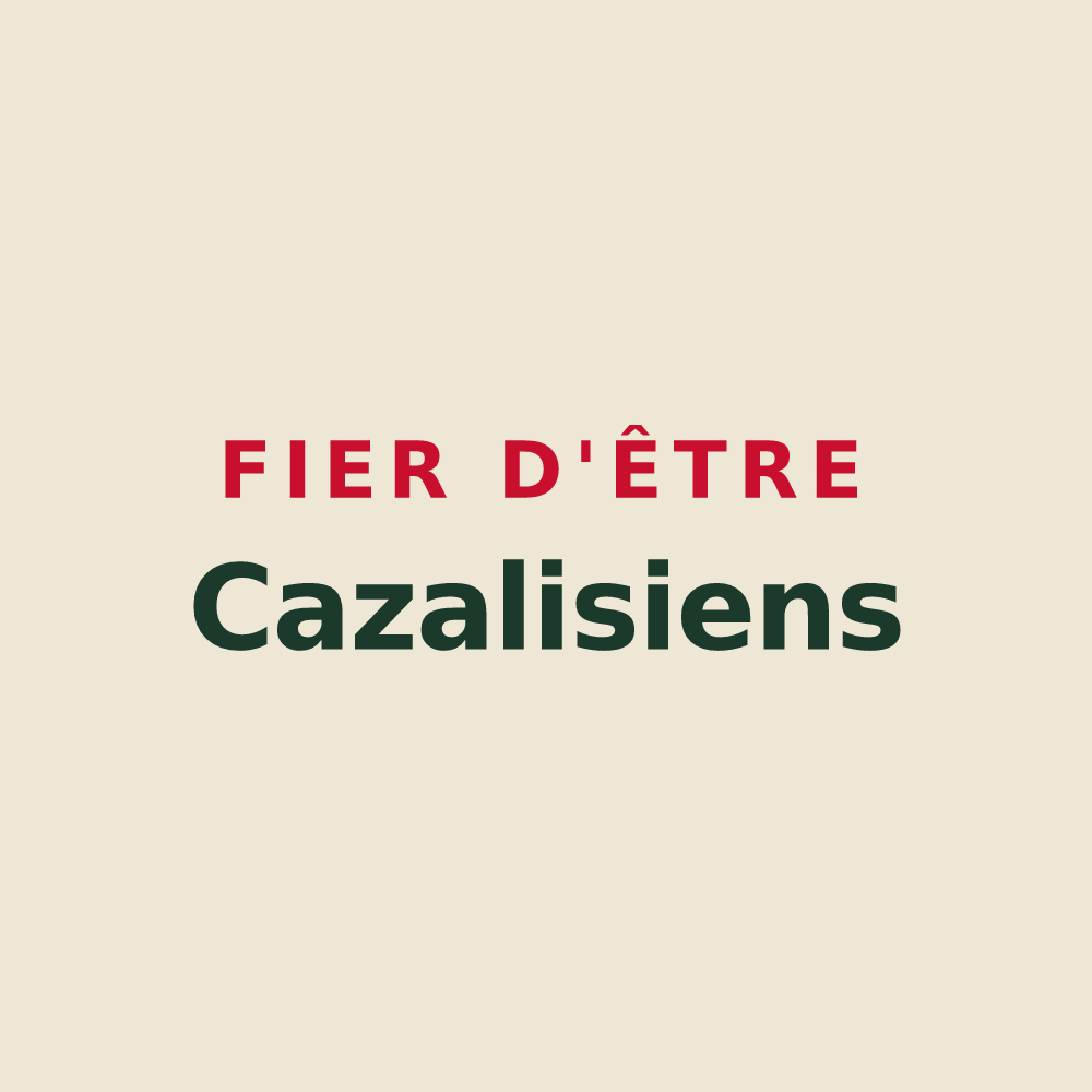 Tote bag « Fier d'être Cazalisiens » — design pour Cazalis