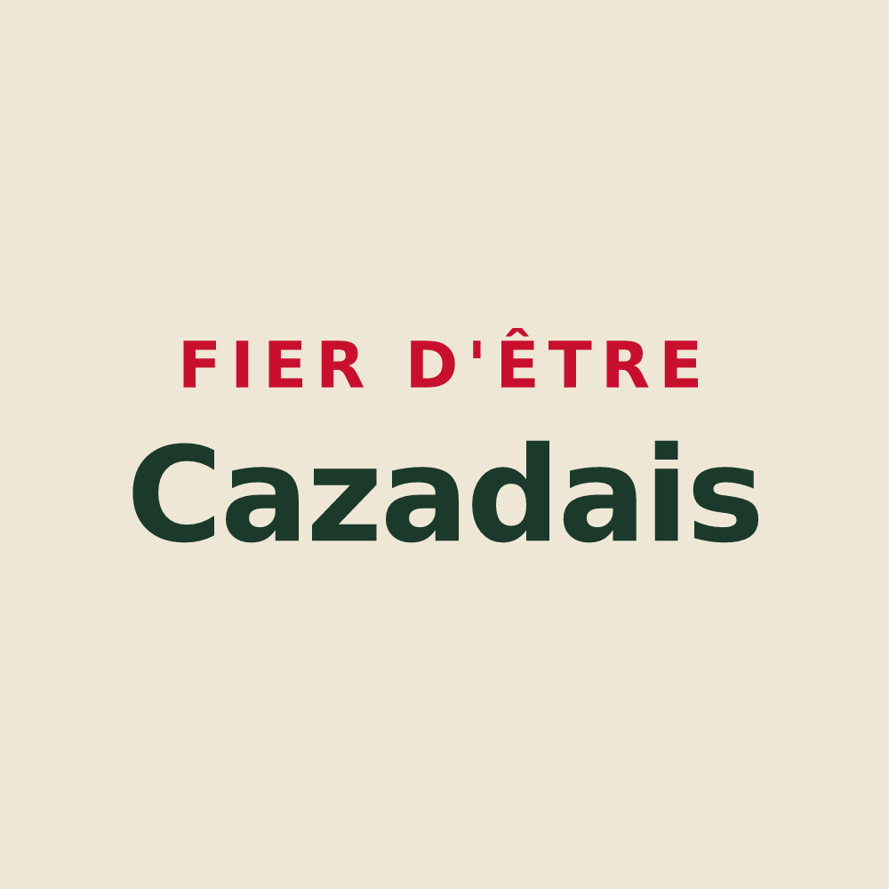 Tote bag « Fier d'être Cazadais » — design pour Cazats