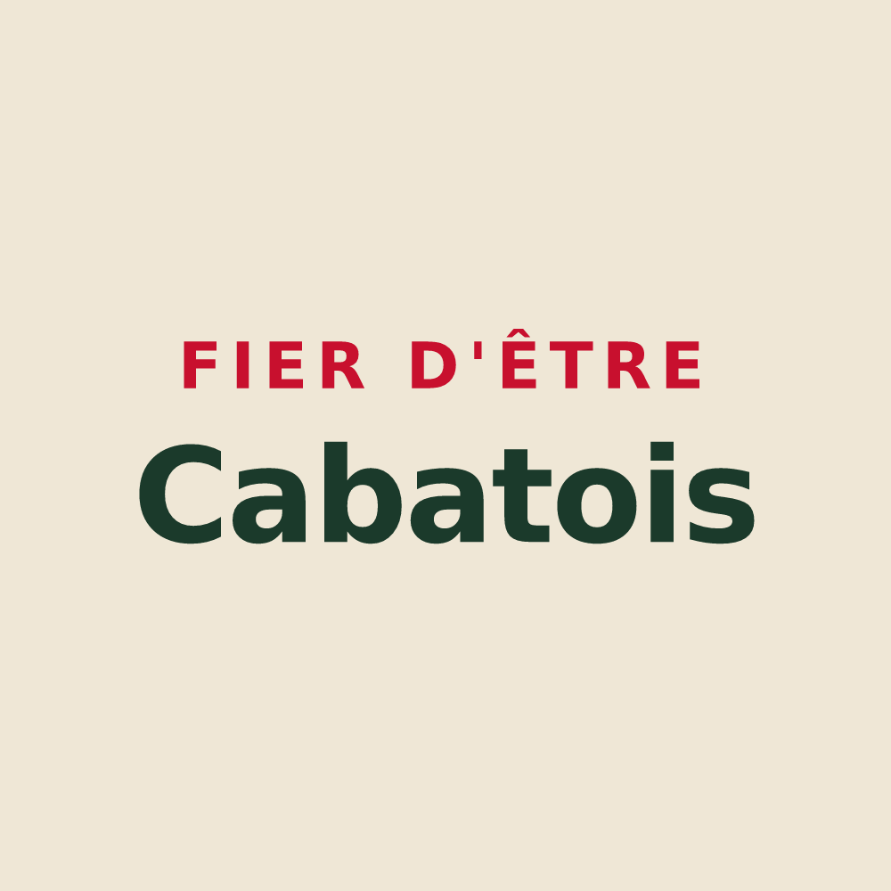 Tote bag « Fier d'être Cabatois » — design pour Cazaux-Debat