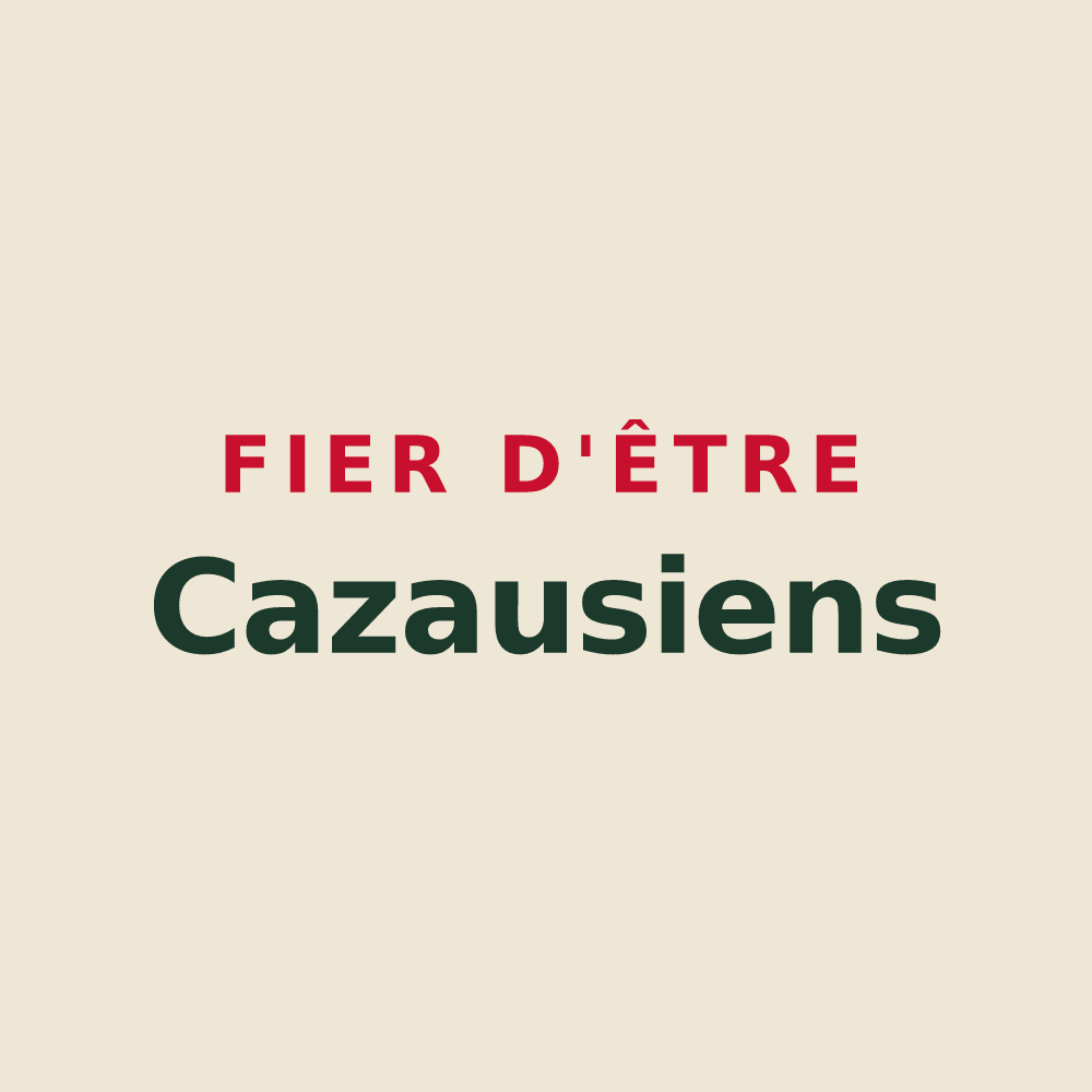 Tote bag « Fier d'être Cazausiens » — design pour Cazaux-Fréchet-Anéran-Camors