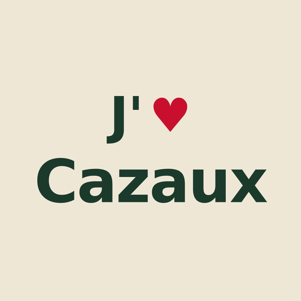 Tote bag personnalisé Cazaux — design J'aime Cazaux