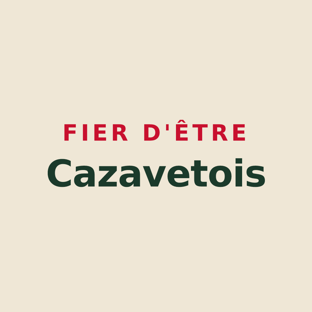 Tote bag « Fier d'être Cazavetois » — design pour Cazavet