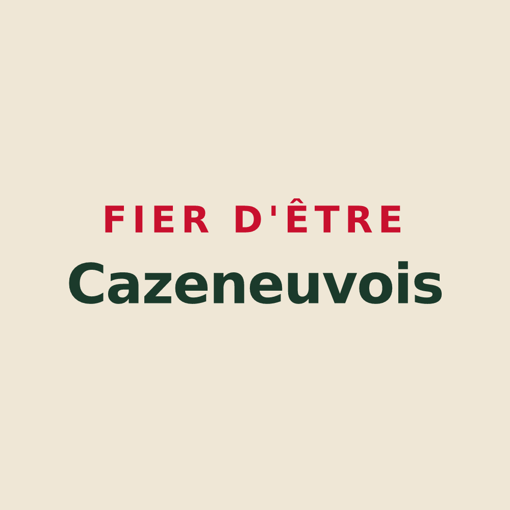 Tote bag « Fier d'être Cazeneuvois » — design pour Cazeneuve-Montaut