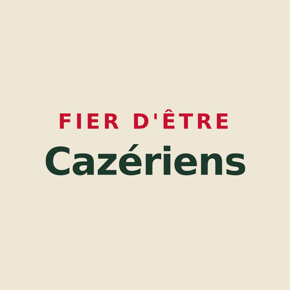 Tote bag « Fier d'être Cazériens » — design pour Cazères-sur-l'Adour