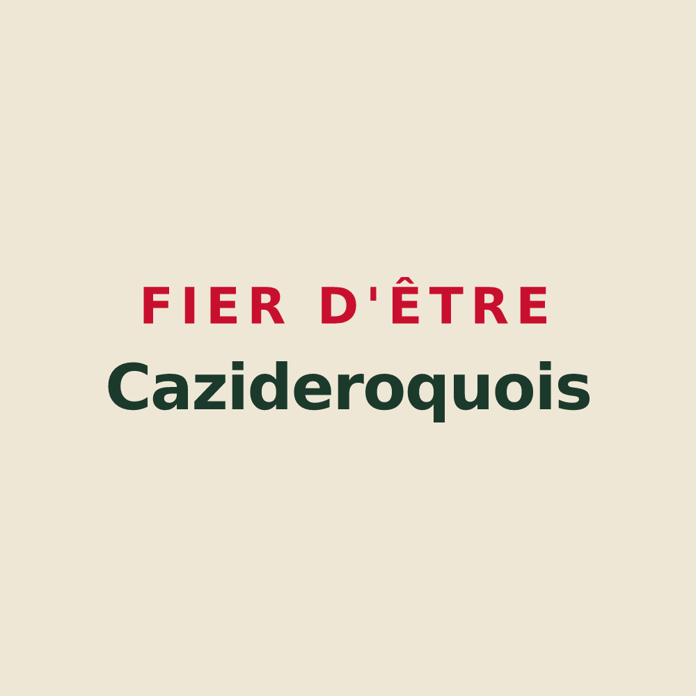 Tote bag « Fier d'être Cazideroquois » — design pour Cazideroque